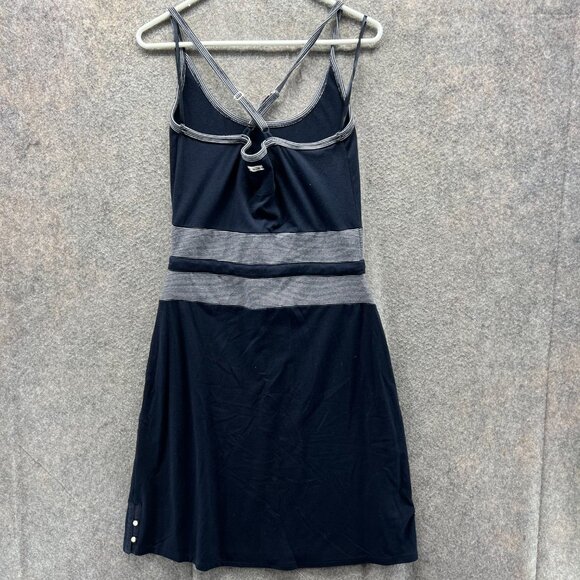 Converse Dress Women Medium Ladies Blue Sleeveless Casual Polyester A Line Vtg - Picture 7 of 11